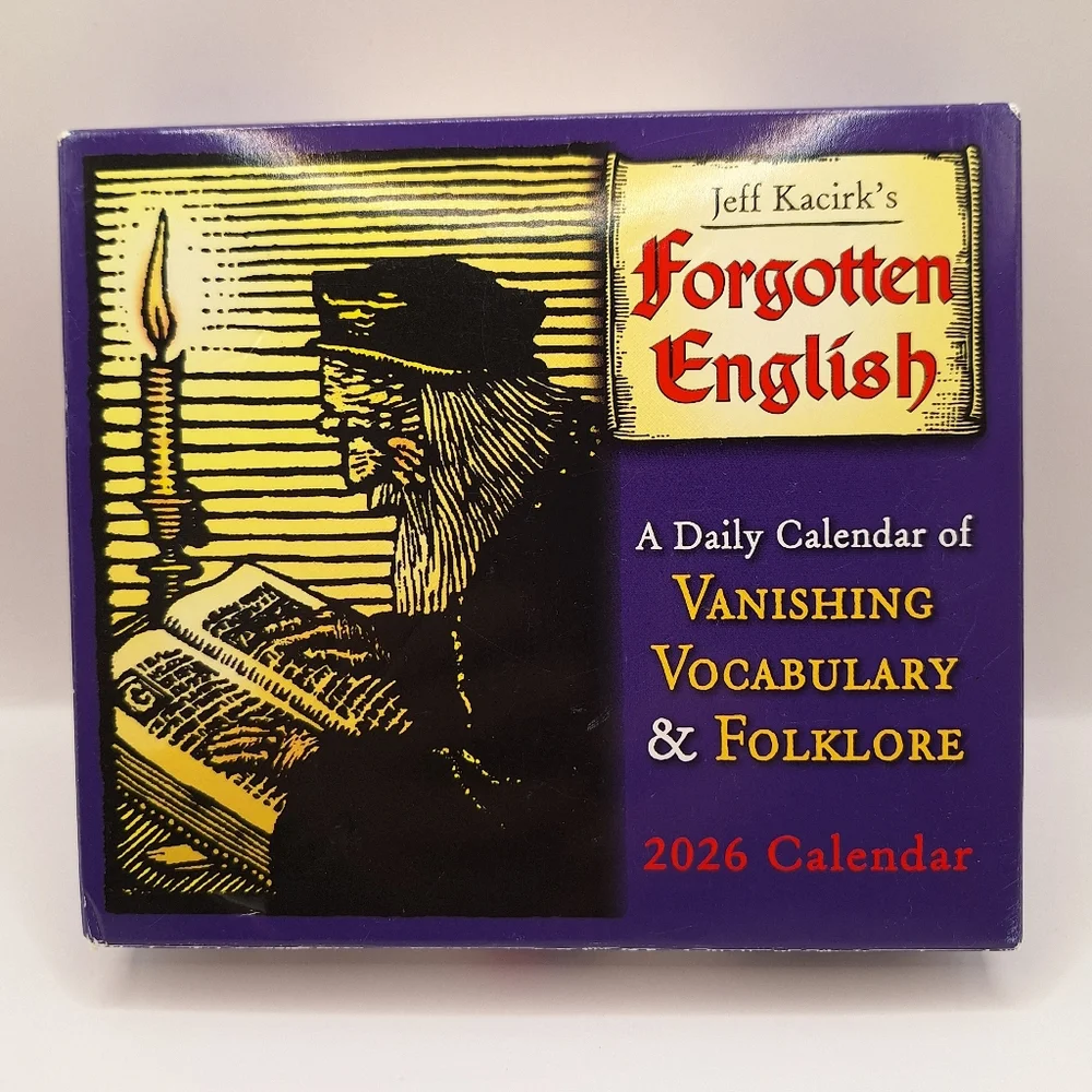 Forgotten English 2026 Calendar - Purple